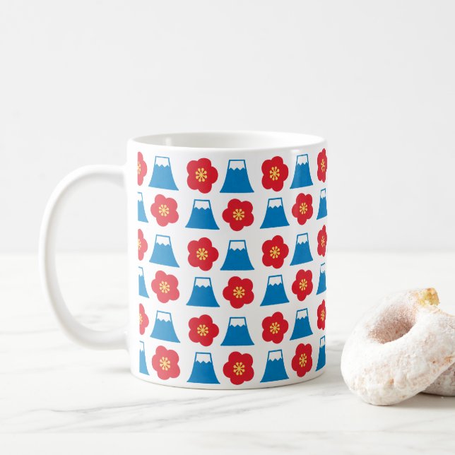 Mug Kawaii Mt. Fuji Design (Avec donut)