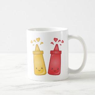 Mug Kawaii Mustard et Ketchup Love