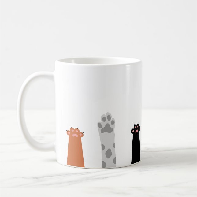 Mug Kawaii Paws élevés (Gauche)
