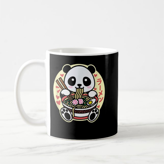 Mug Kawaii Ramen mignon Anime Panda Japonais asiatique (Gauche)