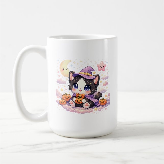 Mug Kawaii Sorcière Cloud Kitty  (Gauche)