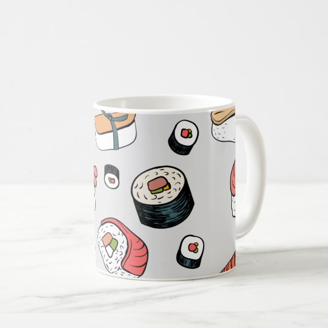 Mug Kawaii Sushi Rolls Motif (Devant droit)