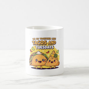Mug Kawaii Taco & Nacho Nous allons ensemble comme d