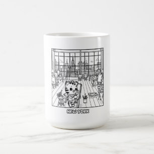 Mug Kawaii Tigers dans un atelier d'art à New York