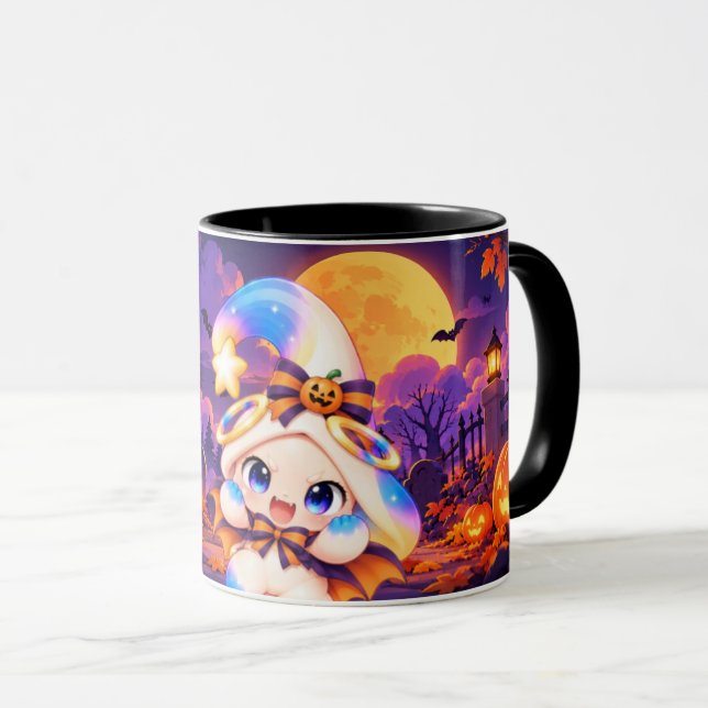 Mug Kawaii Vampire Citrouilles - Halloween (Devant droit)