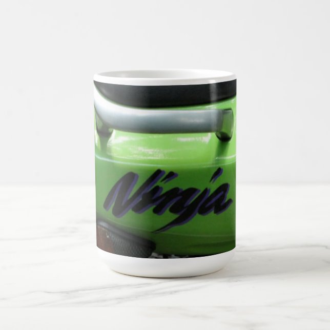 Mug Kawasaki Ninja vert ZX-6R Motocycle, vélo de rue (Centre)