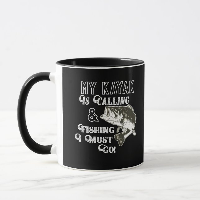 Mug Kayak Fishing Sports Extérieurs Grand Bar (Gauche)