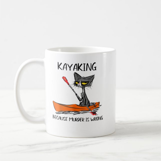 Mug Kayak parce que Meurtre est une erreur les meilleu (Gauche)