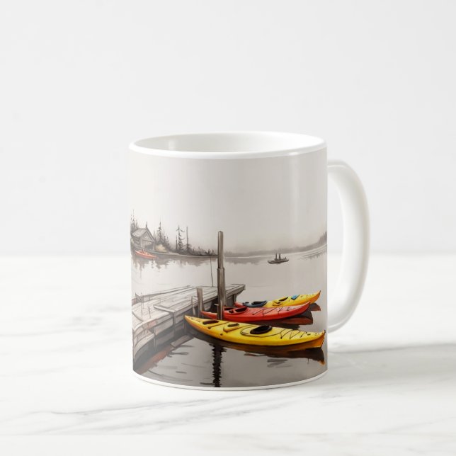 Mug Kayaks Au Bord Du Lac (Devant droit)