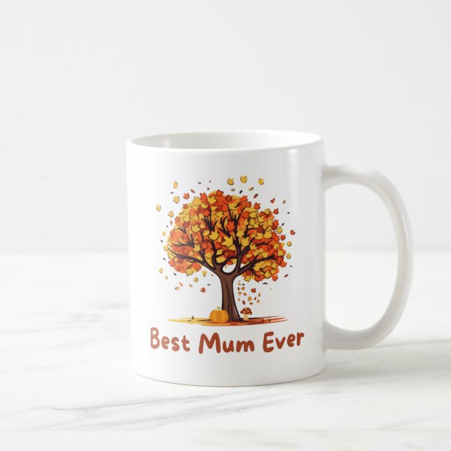 Mug Kayte et été automne meilleure mère jamais (Droite)