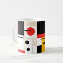 Mug KC rouge, or, noir et blanc - Design 3