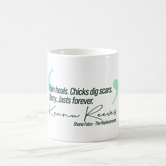 Mug Keanu - La douleur guérit. Les filles creusent des (Centre)