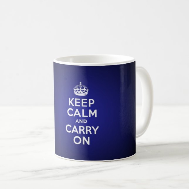 Mug Keep calm and carry on (Devant droit)