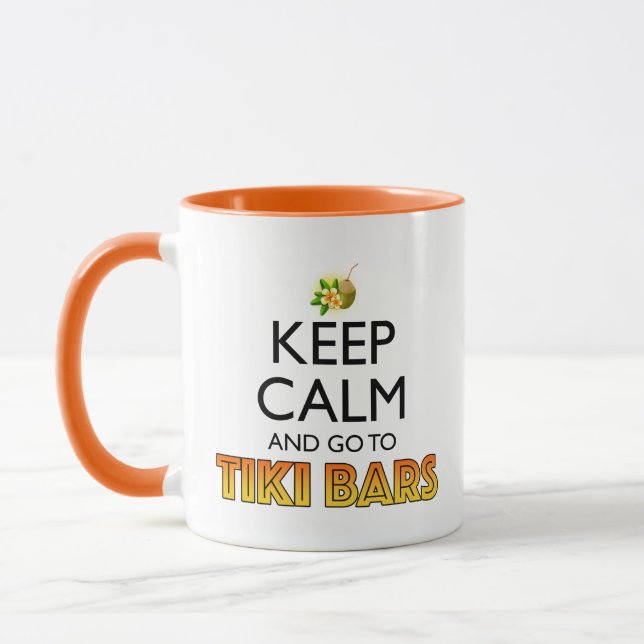 Mug Keep Calm And Go To Tiki Bars (Gauche)