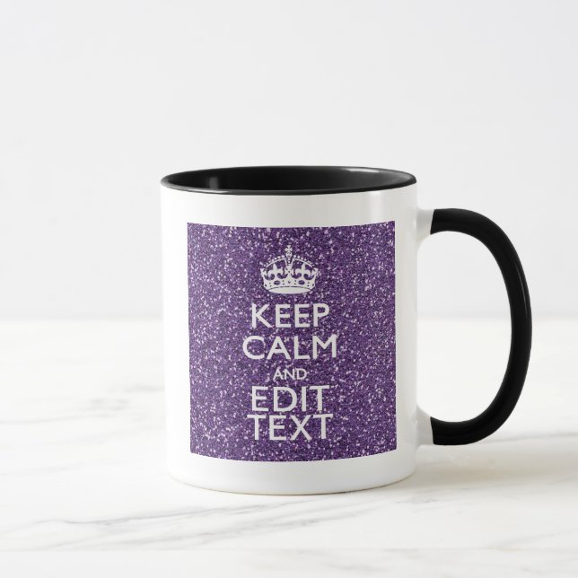 Mug Keep Calm and Purple Mauve (Droite)