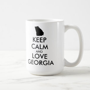 Mug KEEP CALM et LOVE GEORGIA personnalisables