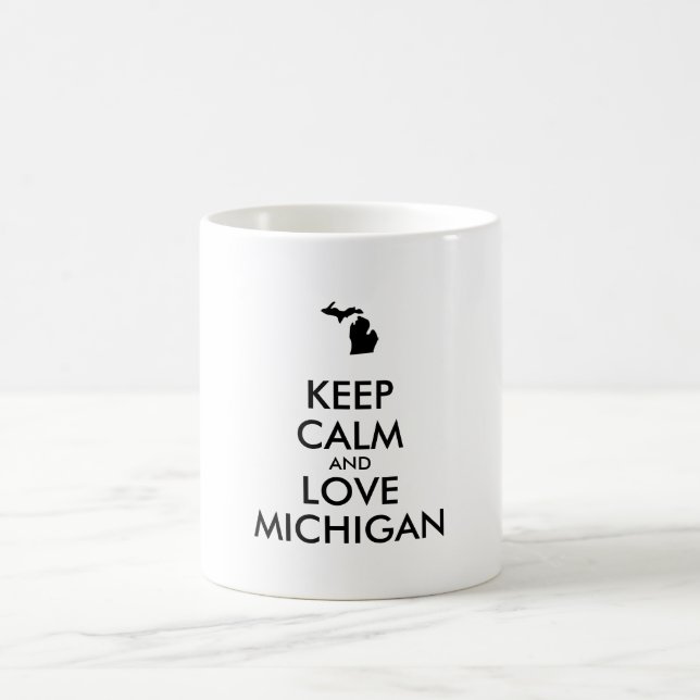 Mug KEEP CALM et LOVE MICHIGAN (Centre)