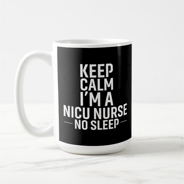 Mug Keep Calm No Sleep – Fierce & Focused (Gauche)
