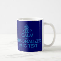 KeepCalm bleu-foncé attaque le modèle de |