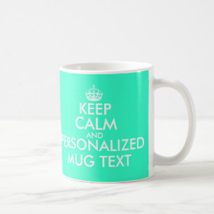 Mug KeepCalm vert en bon état attaque le modèle de