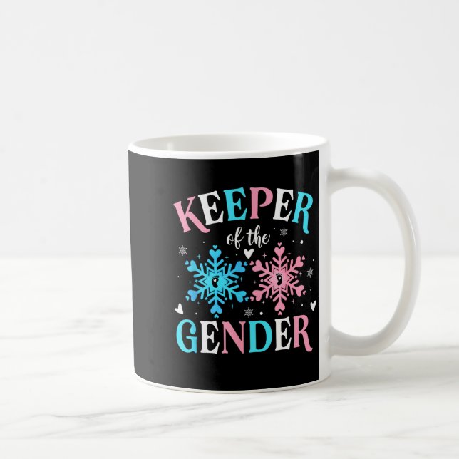 Mug Keeper Of The Gender Reveal Baby Snowflake Nk Or B (Droite)