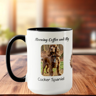 Mug Keepsaké Photo Cocker Spaniel Personnaliser