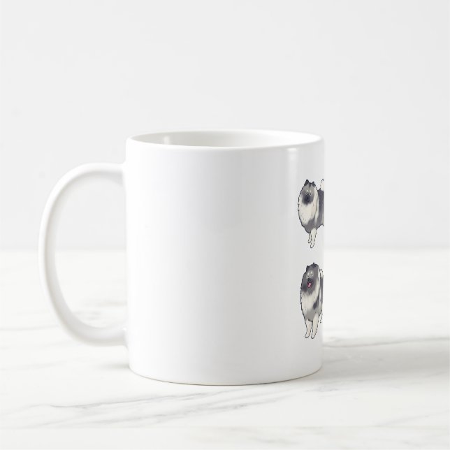Mug Keeshond art Délice � jote Animal Art (Gauche)