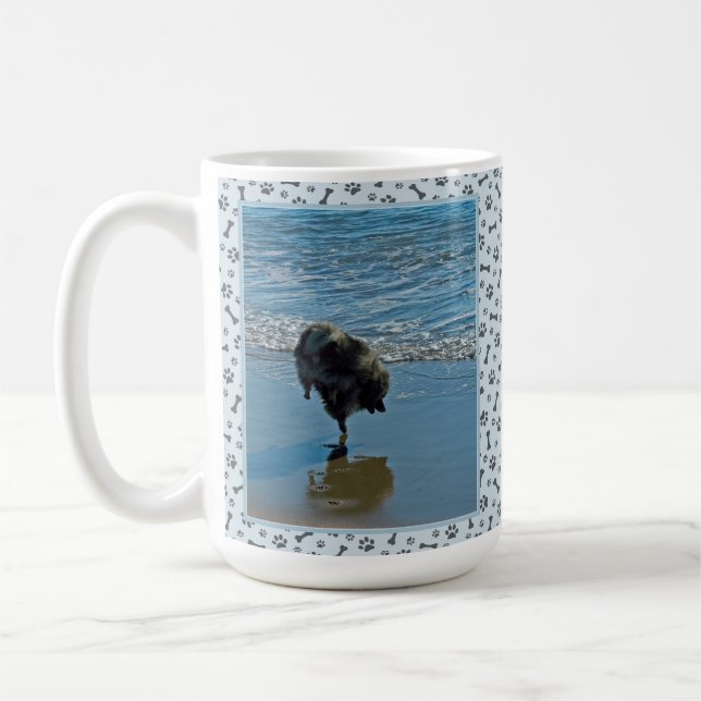 Mug Keeshond Ballet Photographie - Joli chien d'origin (Gauche)