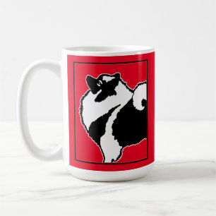Mug Keeshond Graphics - Cute Original Chig Art