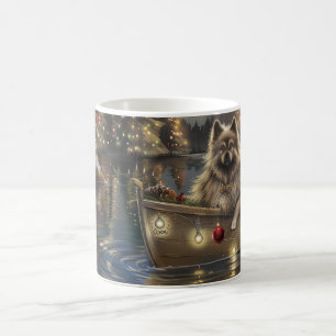 Mug Keeshond Noël Festive Voyage