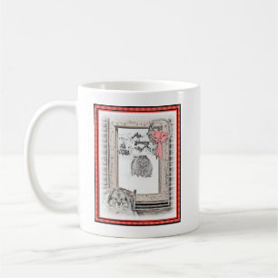 Mug Keeshond Noël hiver fenêtre Peinture Chien Art