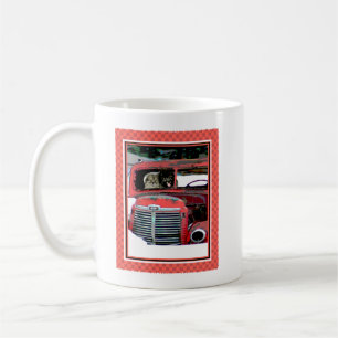Mug Keeshond Noël Vieux Camion Peinture Chien Art