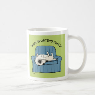 Mug Keeshond "race non sportive" Humoristique chien