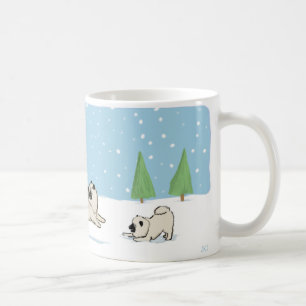 Mug Keesies dans la neige Keeshonden Winter Holiday