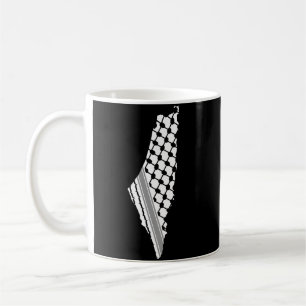 Mug Keffiyeh, carte de Palestine Kufiya
