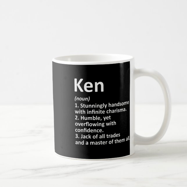 Mug Ken Definition Personalized Name Fun Birthday Gift (Droite)