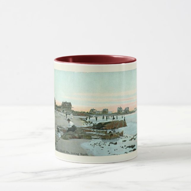 Mug Kennebunk Beach, Maine 1915 Style Vintage (Centre)