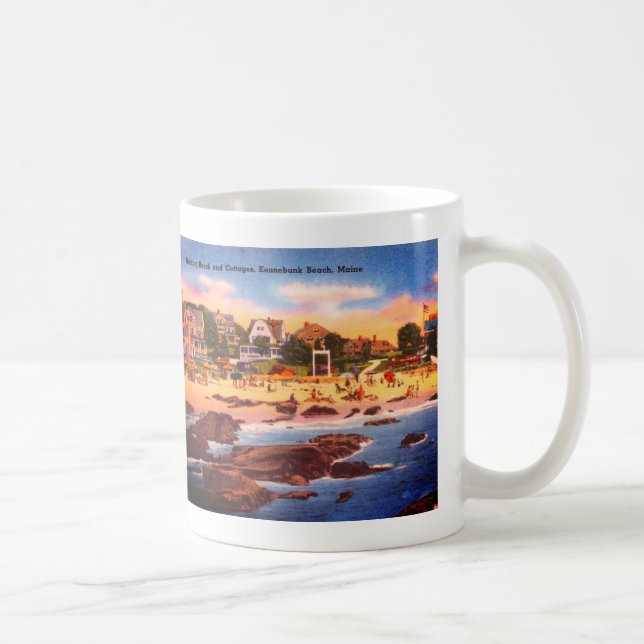 Mug Kennebunk Beach, Maine Cottages Vintages Photo (Droite)