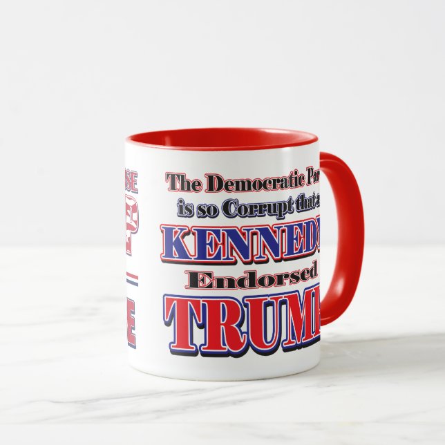 Mug Kennedy endosse TRUMP (Devant droit)