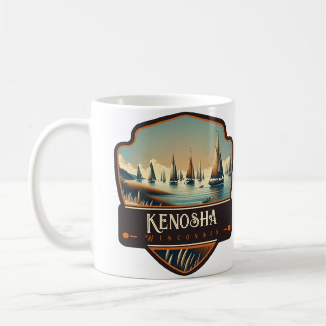 Mug Kenosha, Wisconsin | Vintage (Gauche)
