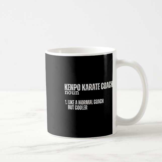 Mug Kenpo Karate Coach Définition Drôle Fier Américain (Droite)