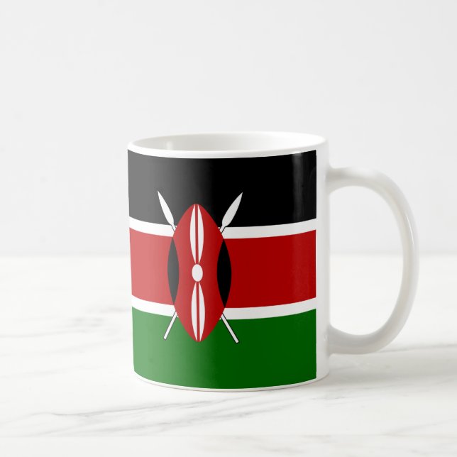 Mug Kenya Drapeau en céramique Musique (Droite)