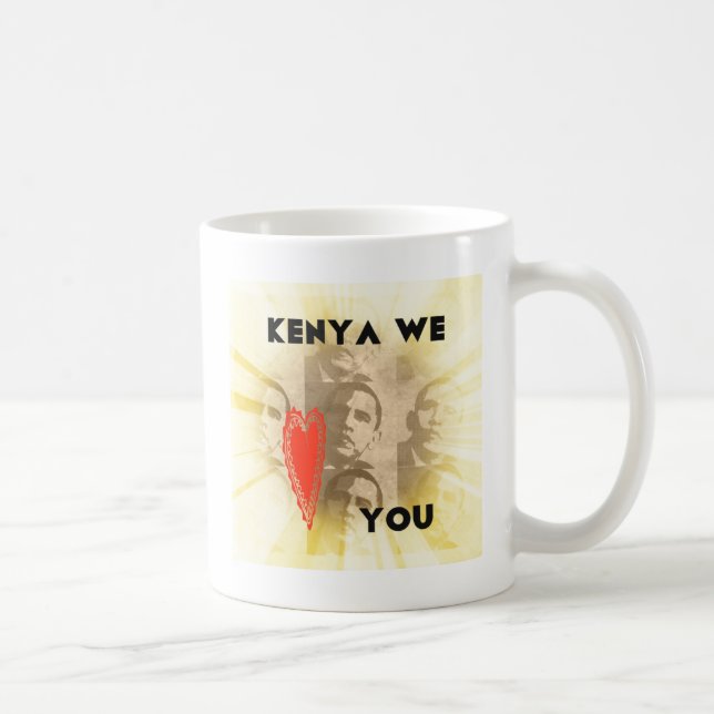 Mug Kenya We Lovely You Perspective Art Design (Droite)