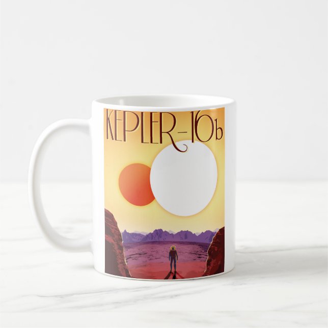 Mug Kepler-16b : Coucher de soleil binaire solaire - E (Gauche)