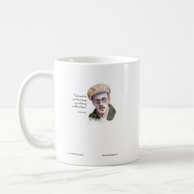 Mug Kerr/Londres James Joyce et la citation "God Spoke (Gauche)