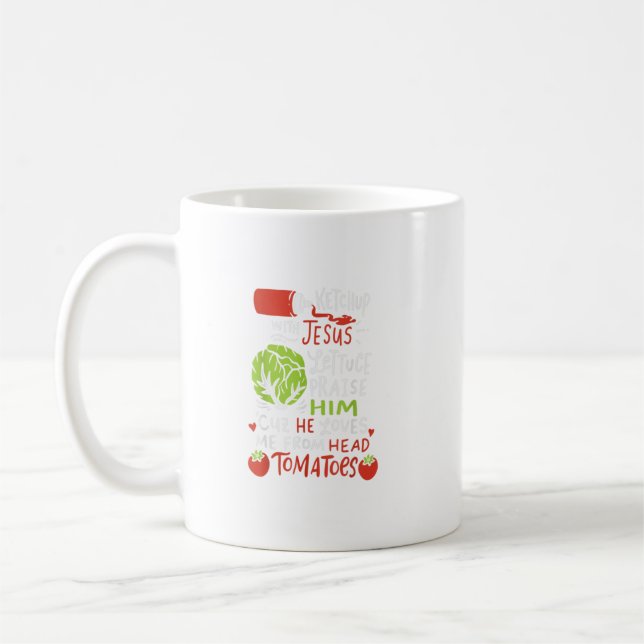 Mug Ketchup Avec Jésus I Vega Jésus Christ Christian (Gauche)
