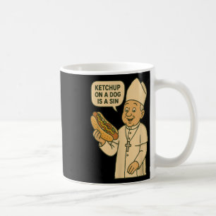 Mug Ketchup Sur Un Chien Est Un Chien Chaud De Chicago