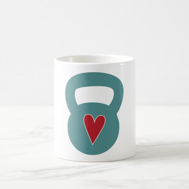 Mug Kettlebell avec un coeur (Centre)