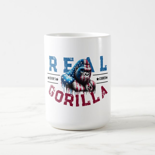 Mug Kevin's Corner REAL GORILLA Visage Peindre le drap (Centre)