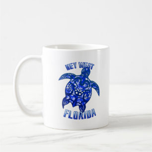 Mug Key West Florida Vacances Tortue Tribale